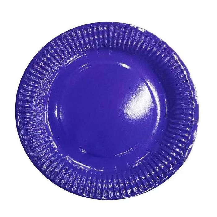 Party Plates - Paper - dark blue - 23cm - 10 Piece
