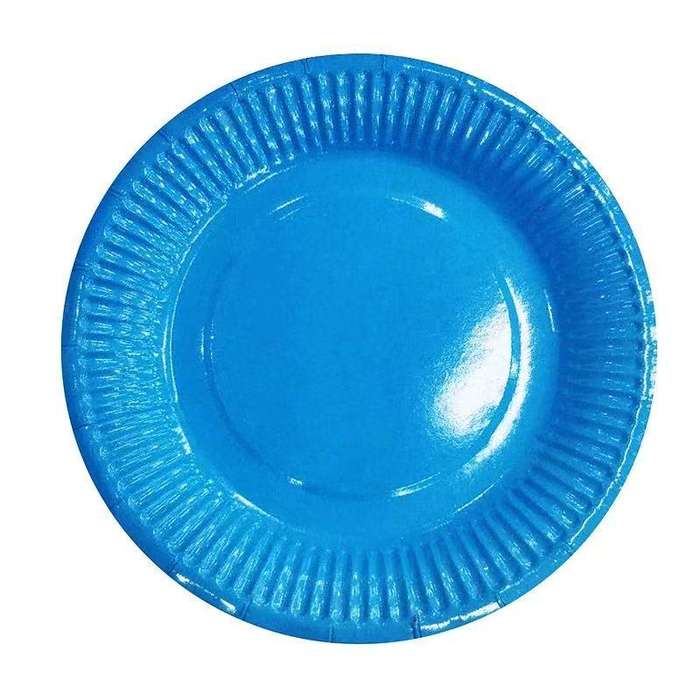 Party Plates - Paper - Blue - 23cm - 10 Piece
