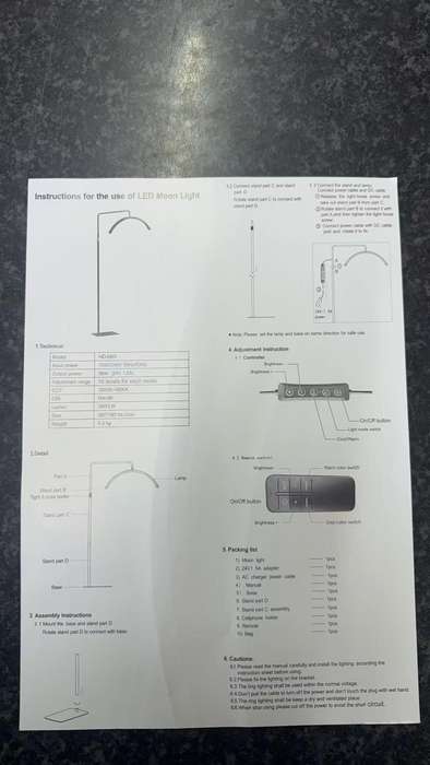 Half Moon U-Shape Adjustable LED Beauty Light