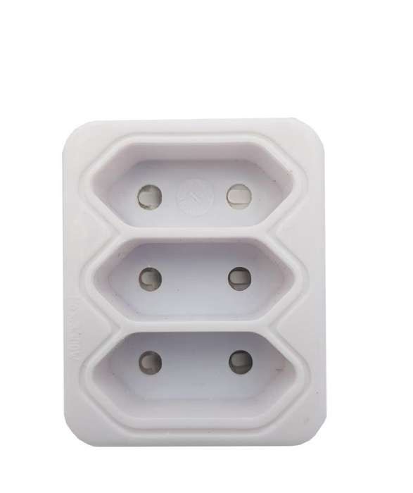 Plug Adaptor:  3 way 3 X 5A 2 pin / Euro Adaptor