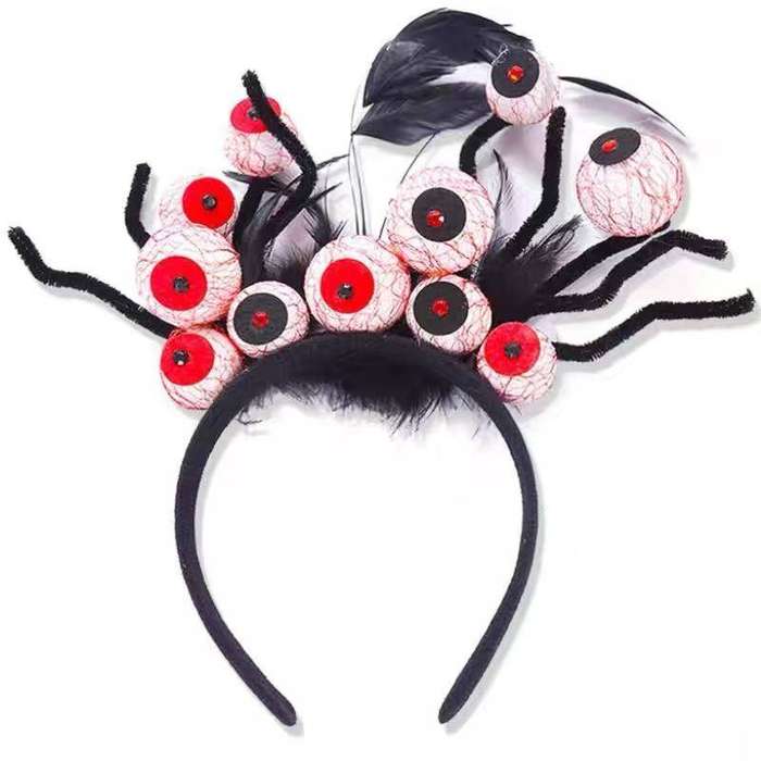 Halloween Party Headbands - Spooky Skull Bat Pumpkin Hair Headbands for Halloween Cosplay Photo Prop