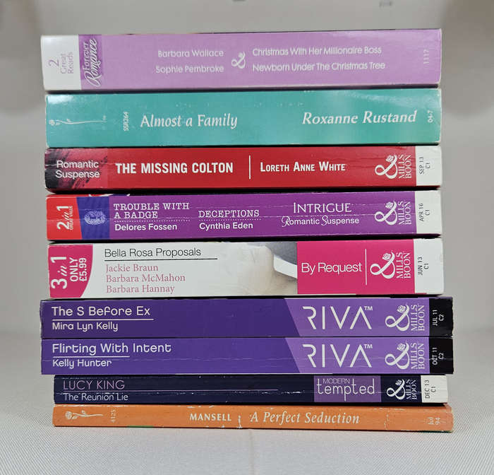 BOOK BUNDLE: 9x Mills & Boon Romance (Forever, Super, Suspense), Riva, By Request +