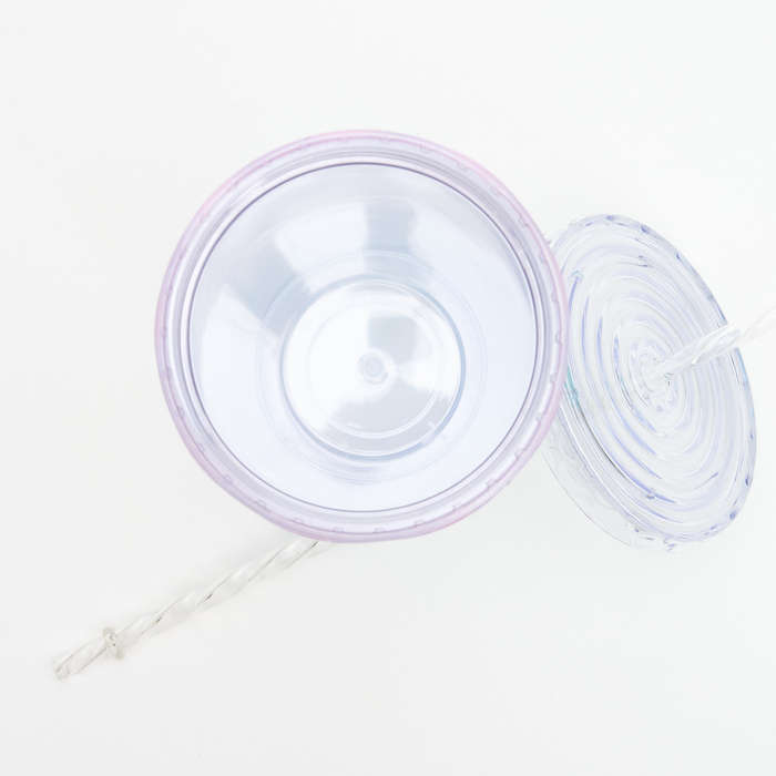 Plastic Mermaid Cup with Straw 700ml