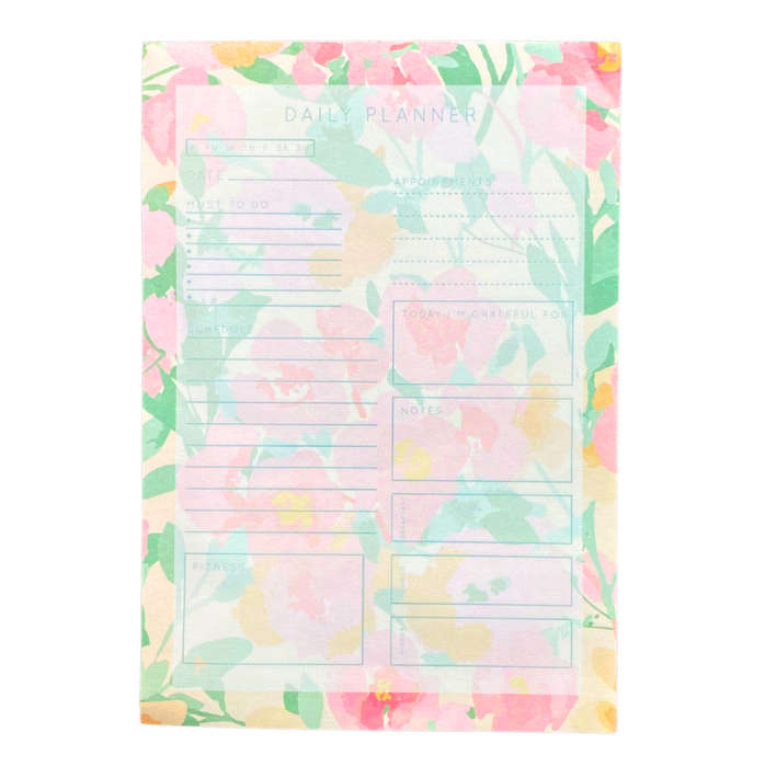 A5 Daily Desk Planner - Floral
