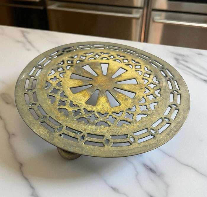 Trivet brass antique