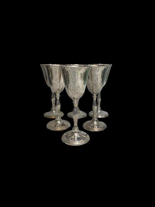 Goblets England silver plated x6