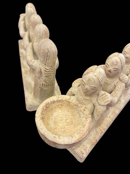 Ornament/candle holders Mayan/Aztec each