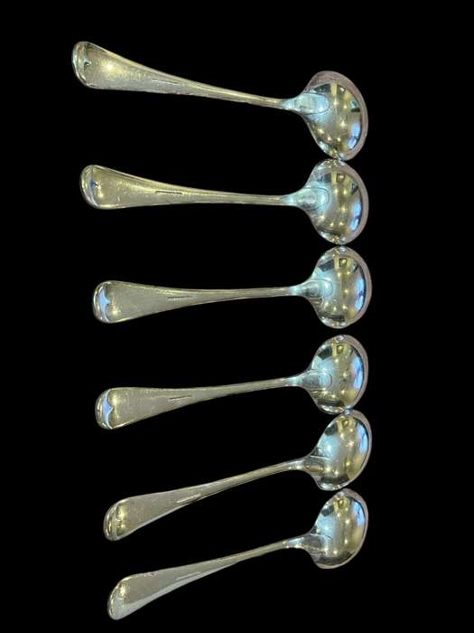 Soup spoons x6 silver plated(NR10)
