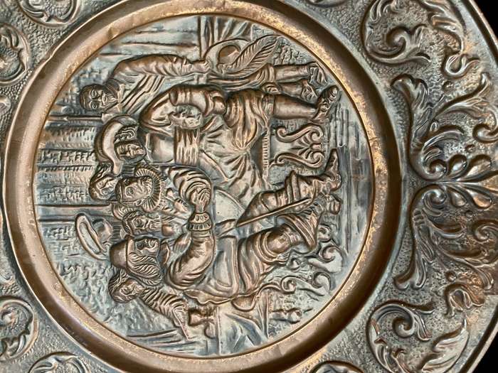 Plate display copper extra large