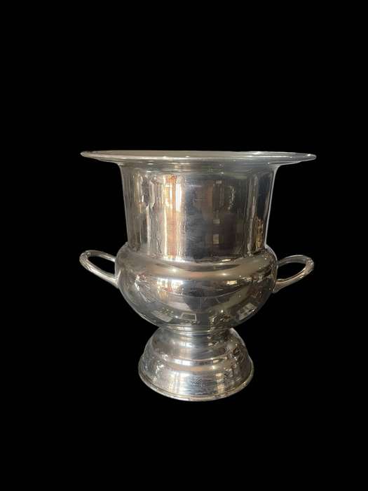 Wine bottle cooler silver plated