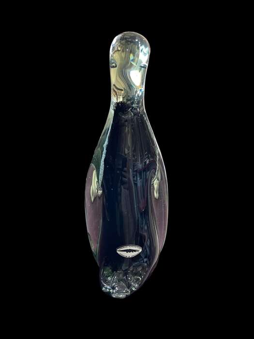 Ornament glass solid Penguin