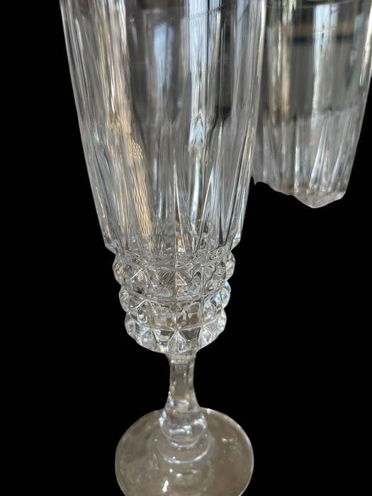 Glasses champagne crystal