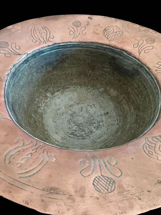 Copper bowl antique