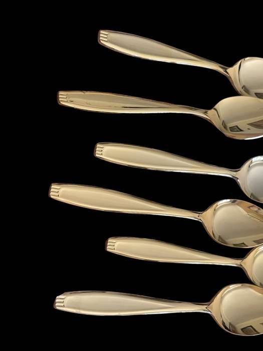 Teaspoons gold plated x6