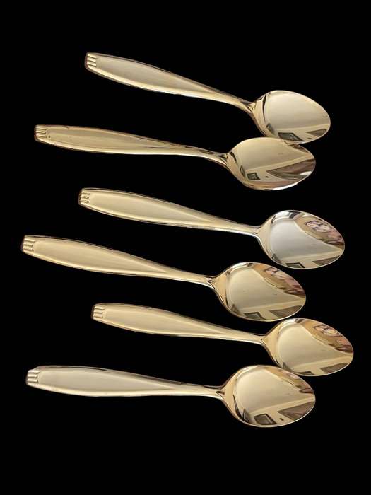 Teaspoons gold plated x6