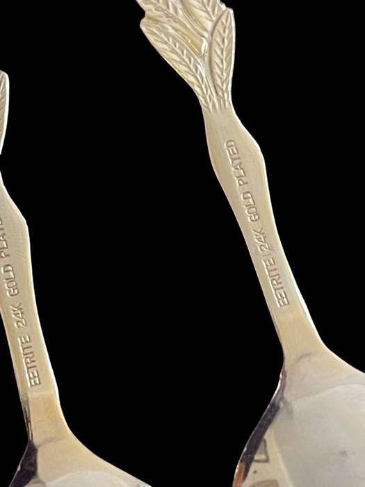 Teaspoons Eetrite gold plated(NR45)