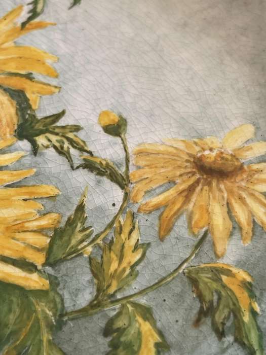 Plate display Sunflowers