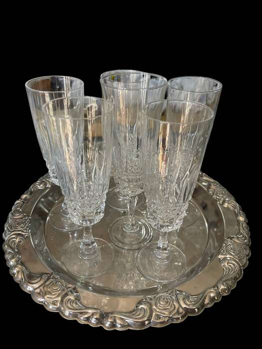 Glasses champagne crystal