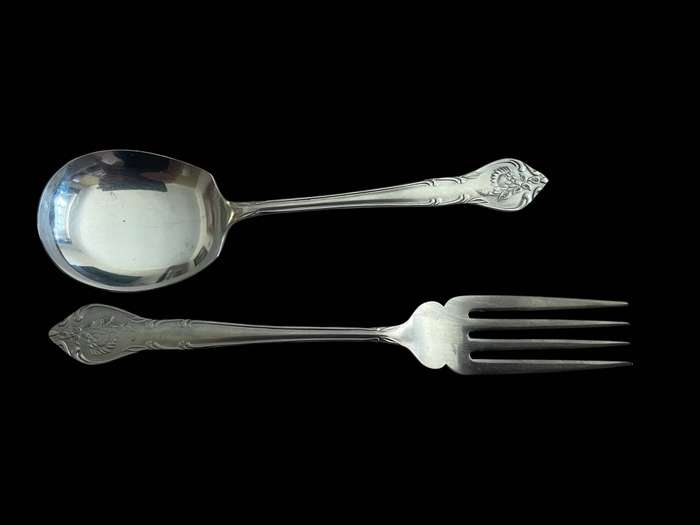 Serving spoon & fork set Eetrite Prrotea