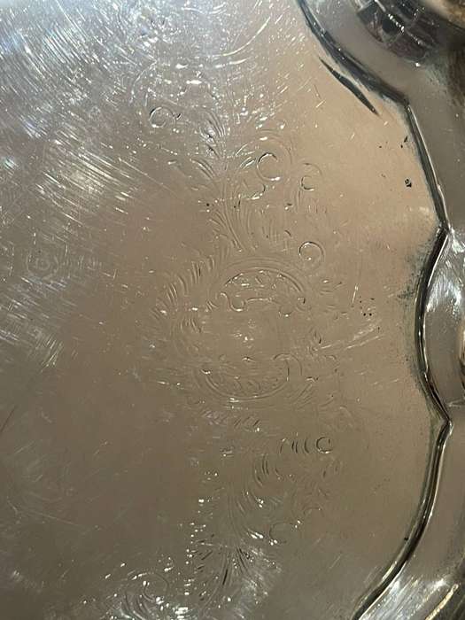 Tray silver plated large
