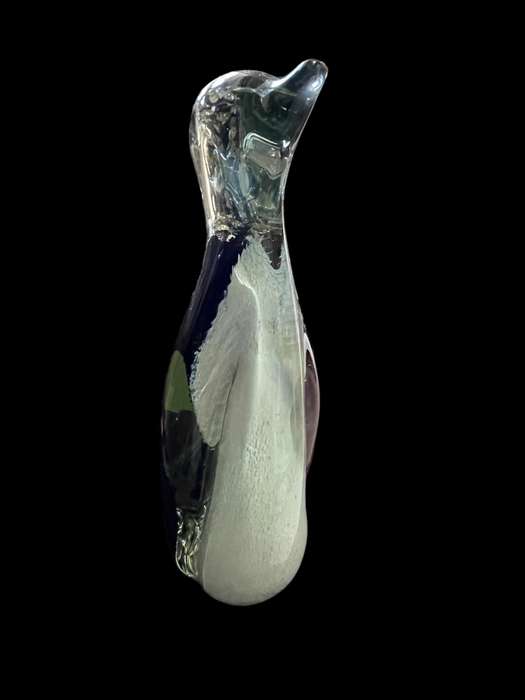 Ornament glass solid Penguin