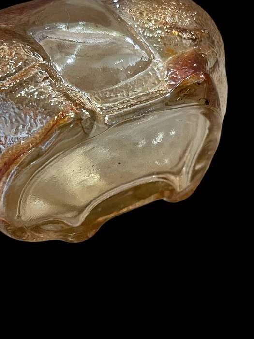 Ornament piggy moneybox carnival glass