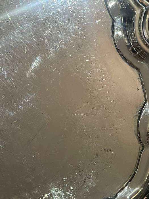 Tray silver plated large