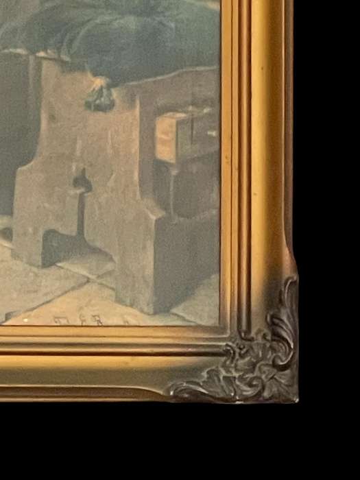 Framed print vintage