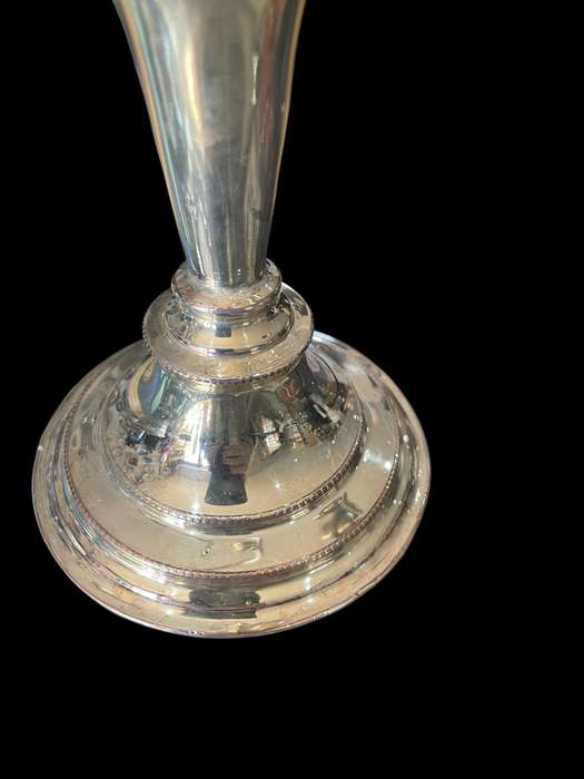 Candle holder silver plated