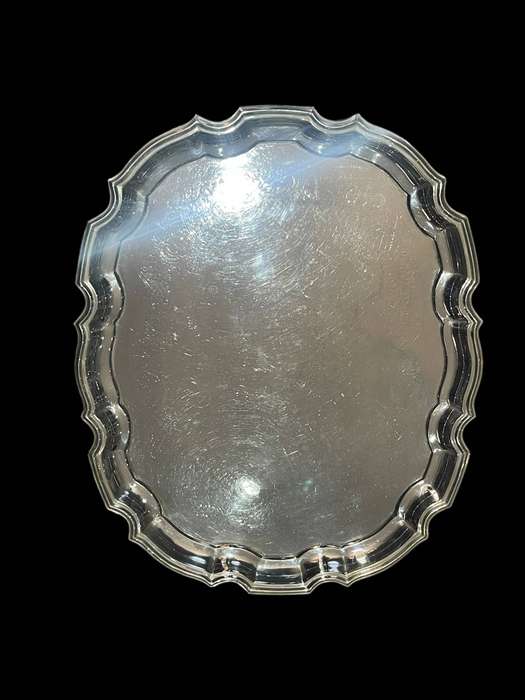 Tray silver plated large