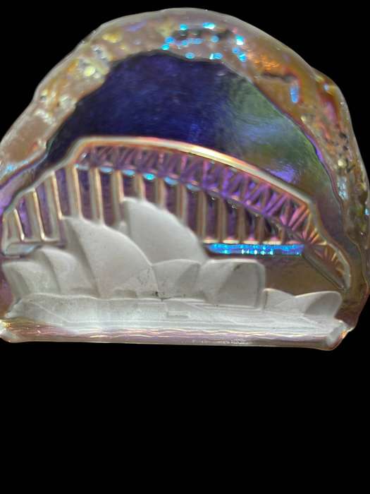 Paperweight Bohemia glass Czechoslovakia