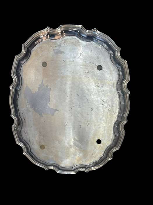 Tray silver plated large
