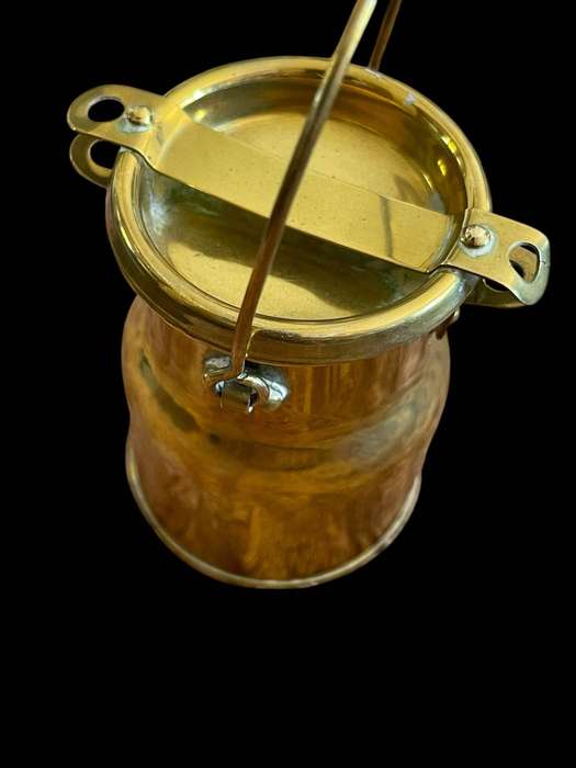 Ornament milk urn brass