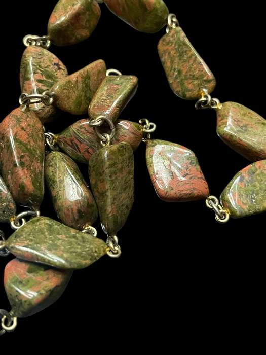 Necklace semi precious stone vintage