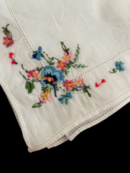 Handkerchiefs ladies embroidered each
