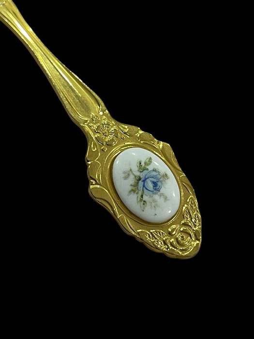 Sugar spoon Eetrite gold plated(NR19)