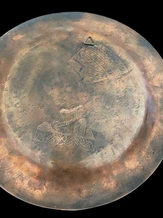 Plate display copper  Egyptian
