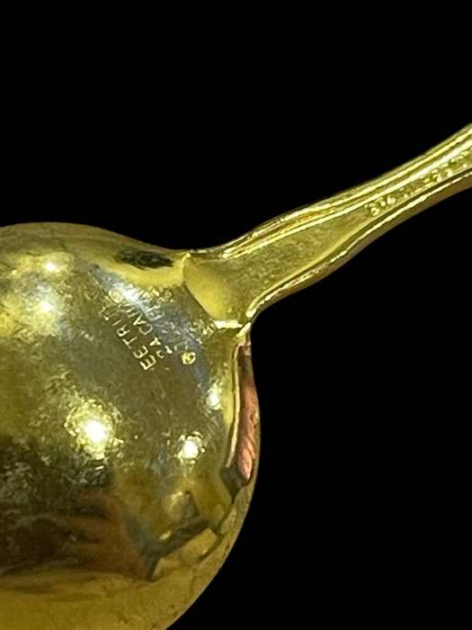 Sugar spoon Eetrite gold plated(NR19)