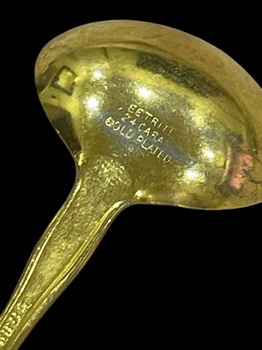 Sugar spoon Eetrite gold plated(NR19)