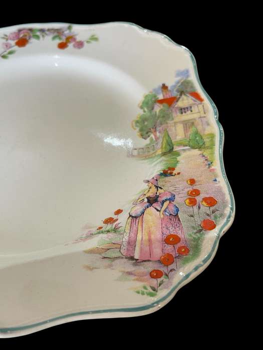 Plate Crinoline lady