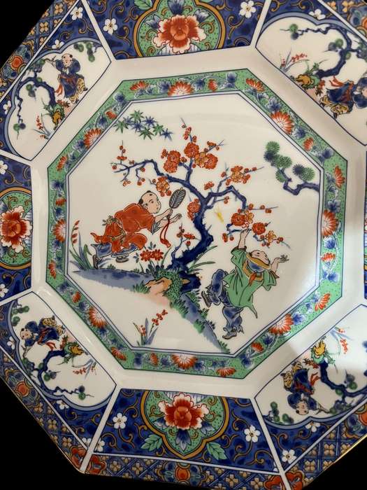 Plate display Imari large(Nr1)