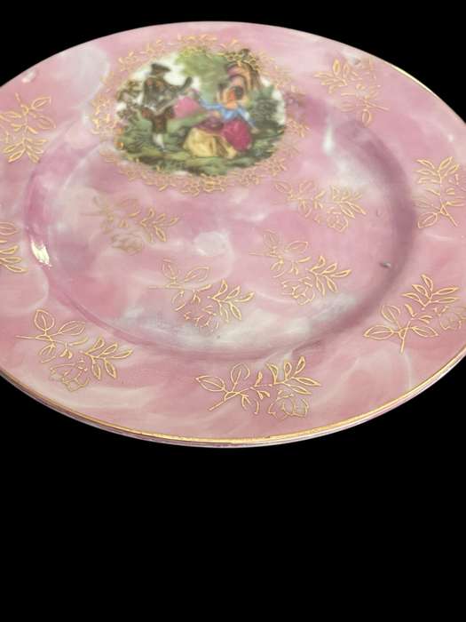 Cake/side plate lustreware