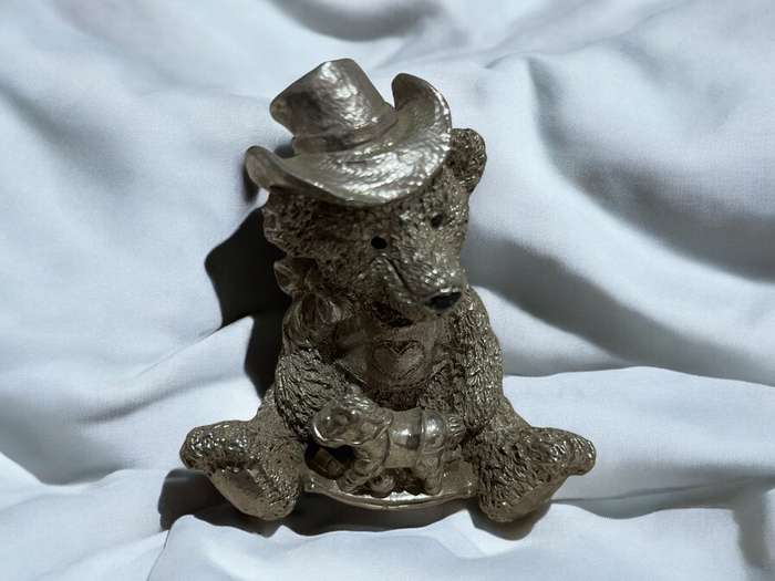 Ornaments teddies metal each