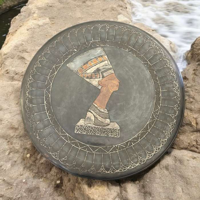 Plate display copper  Egyptian