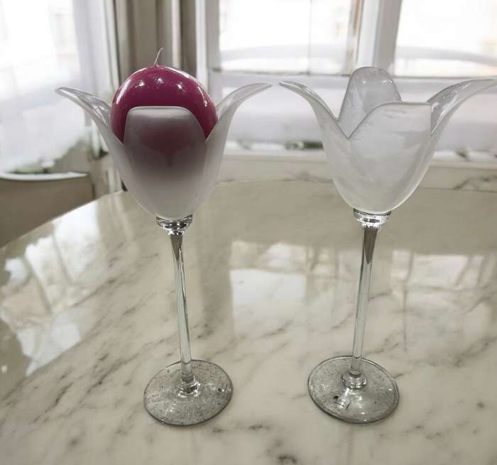 Candle holders glass