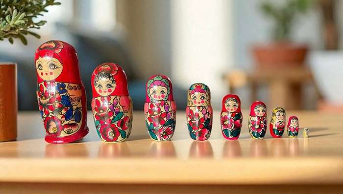 Ornament Matryoshka dolls set large