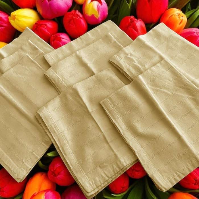 Napkins sunshine yellow x8