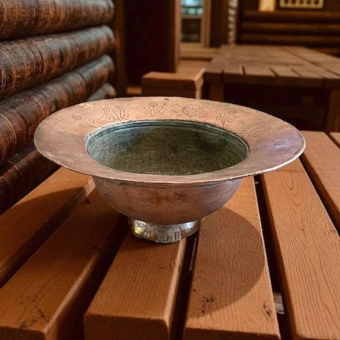 Copper bowl antique