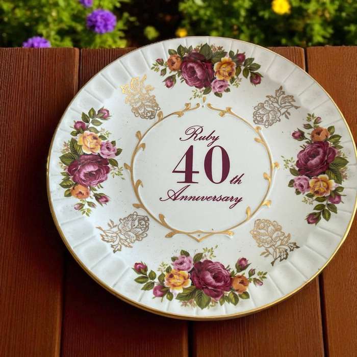 Plate display 40th anniversary