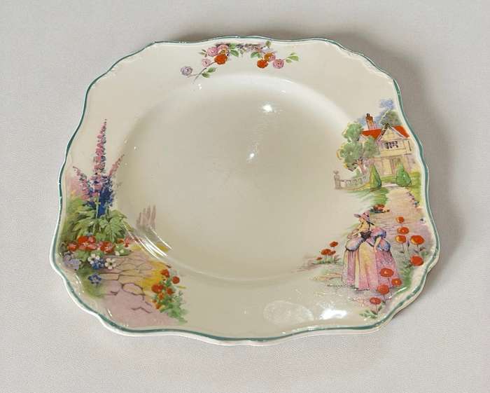 Plate Crinoline lady